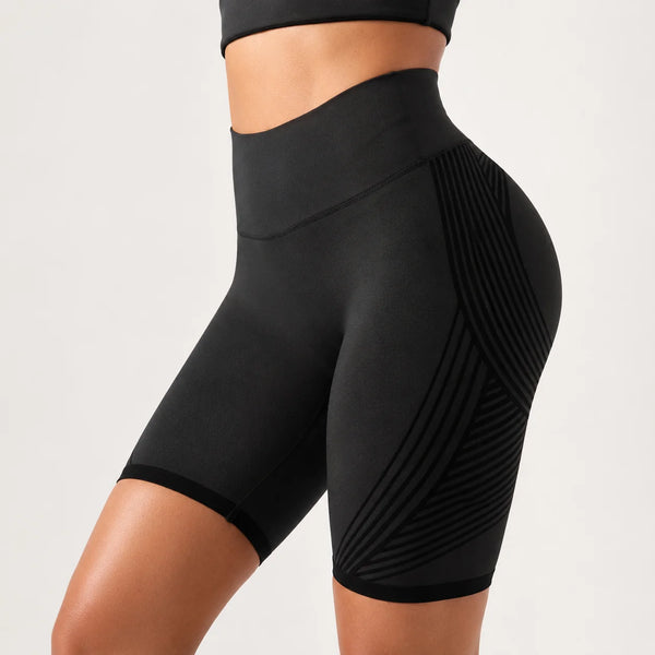 Sorte Sculpt 3D formende shorts