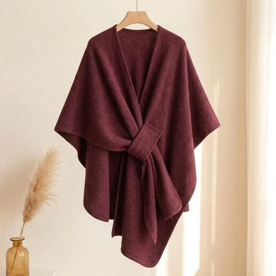 Lovelle Poncho – Fjäderlätt poncho i twillbomull