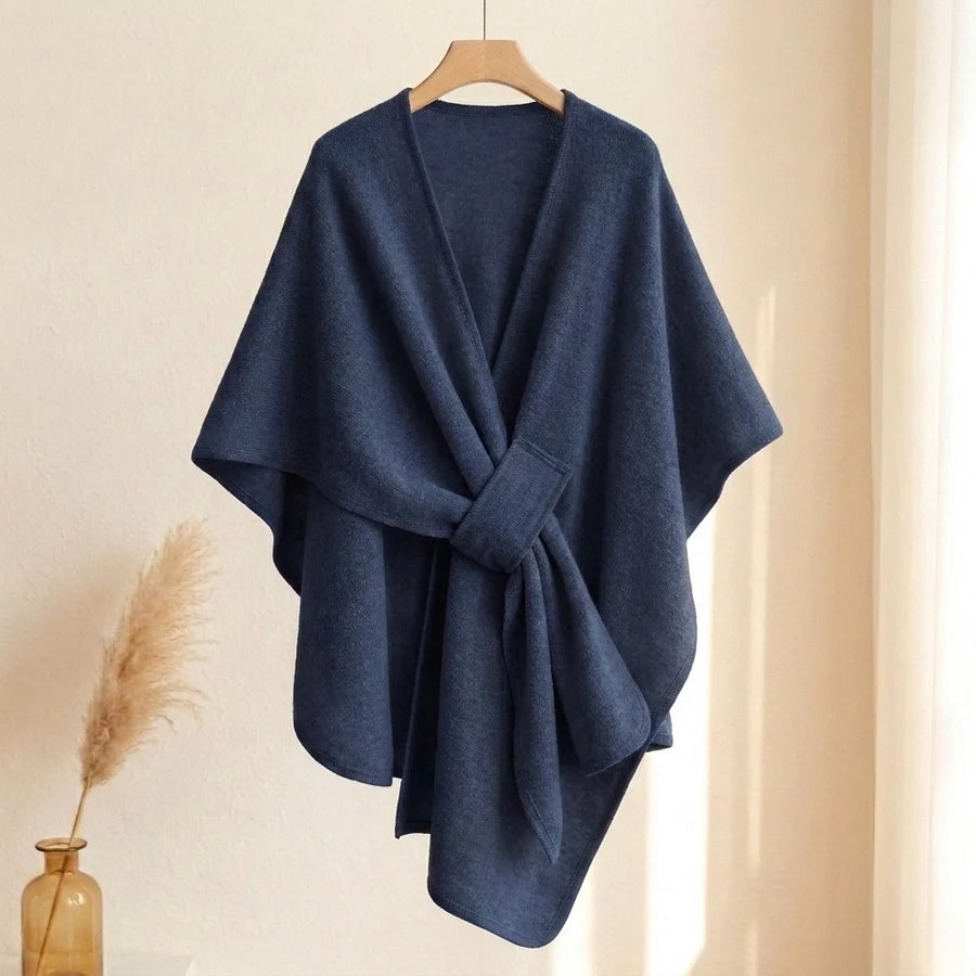 Lovelle Poncho – Fjäderlätt poncho i twillbomull
