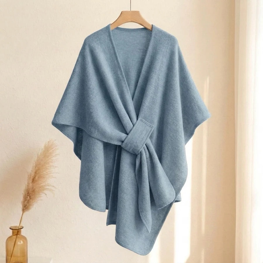 Lovelle Poncho – Fjäderlätt poncho i twillbomull