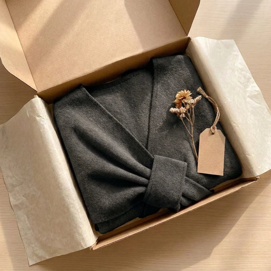 Lovelle Poncho – Fjäderlätt poncho i twillbomull