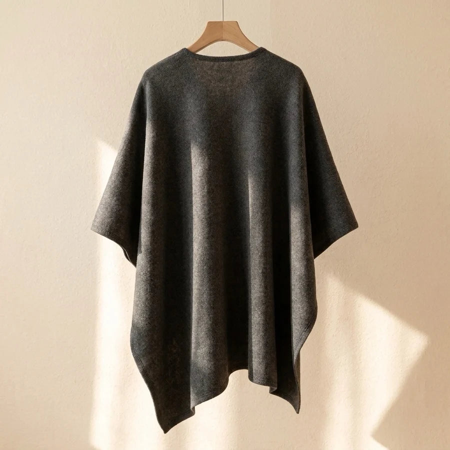Lovelle Poncho – Fjäderlätt poncho i twillbomull
