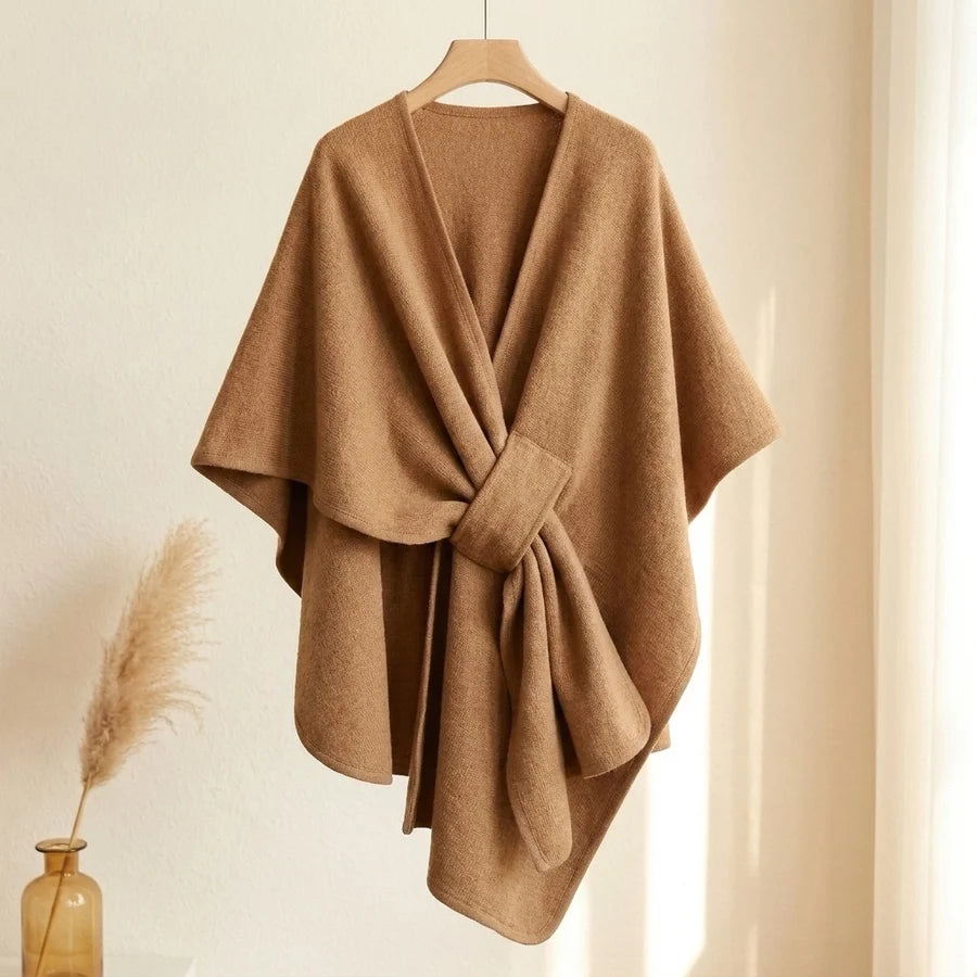 Lovelle Poncho – Fjäderlätt poncho i twillbomull