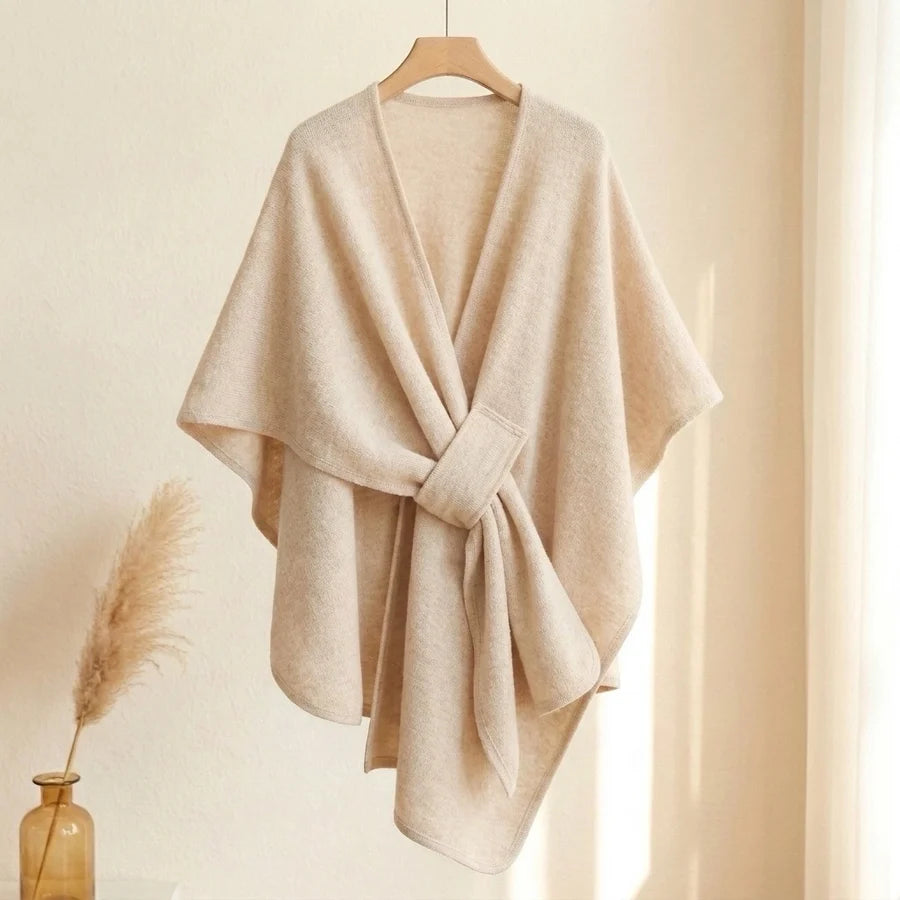 Lovelle Poncho – Fjäderlätt poncho i twillbomull