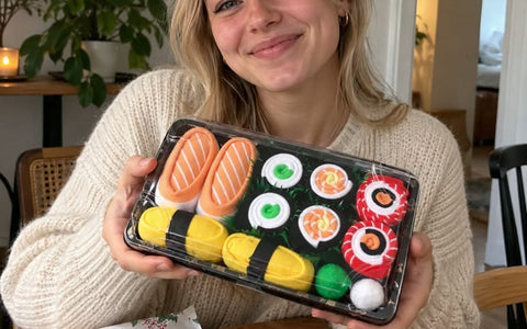 Kundebillede af sushistrømper