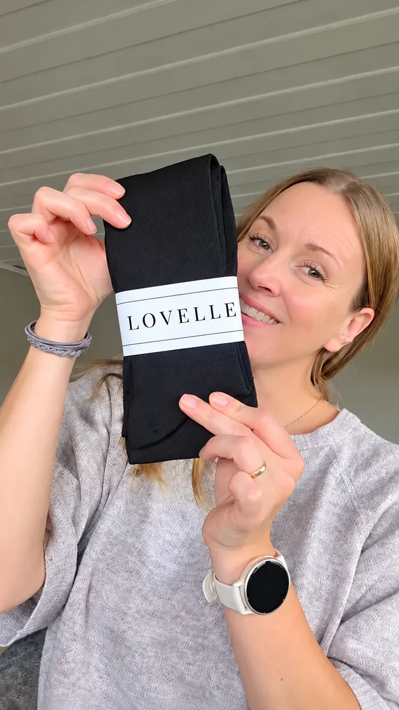 Kundbild av Lovelle Lift stödstrumpor – Ingrid N. · Västerås