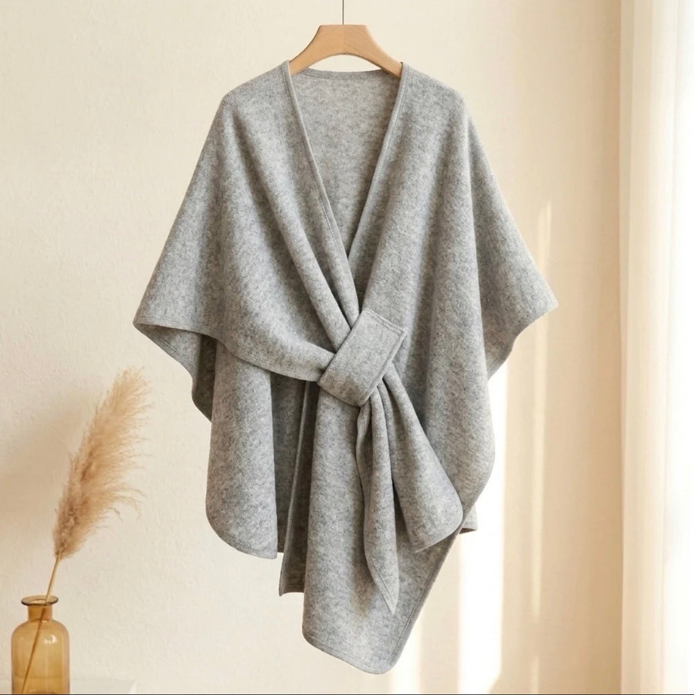 Lovelle Poncho – Fjerlet poncho i bomuldstwill
