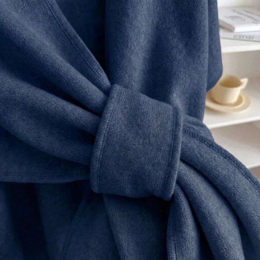 Lovelle Poncho – Fjäderlätt poncho i twillbomull