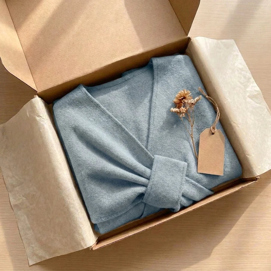 Lovelle Poncho – Fjäderlätt poncho i twillbomull