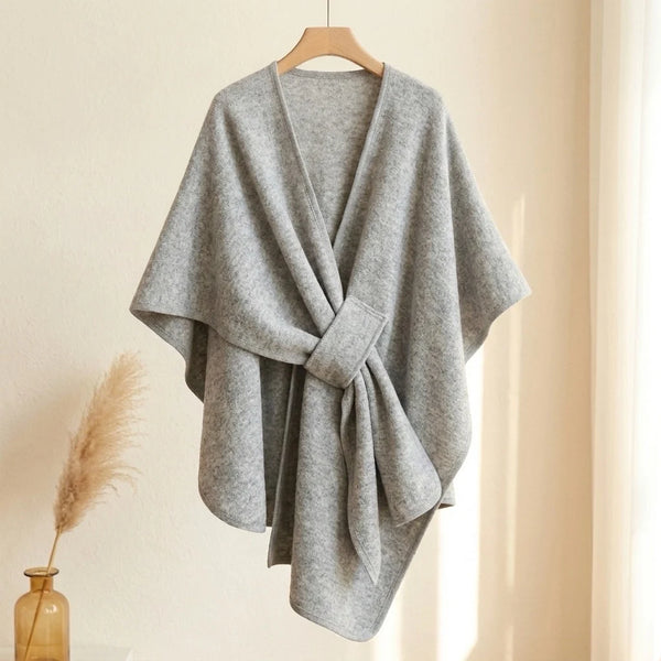 Lovelle Poncho – Fjerlet poncho i bomuldstwill