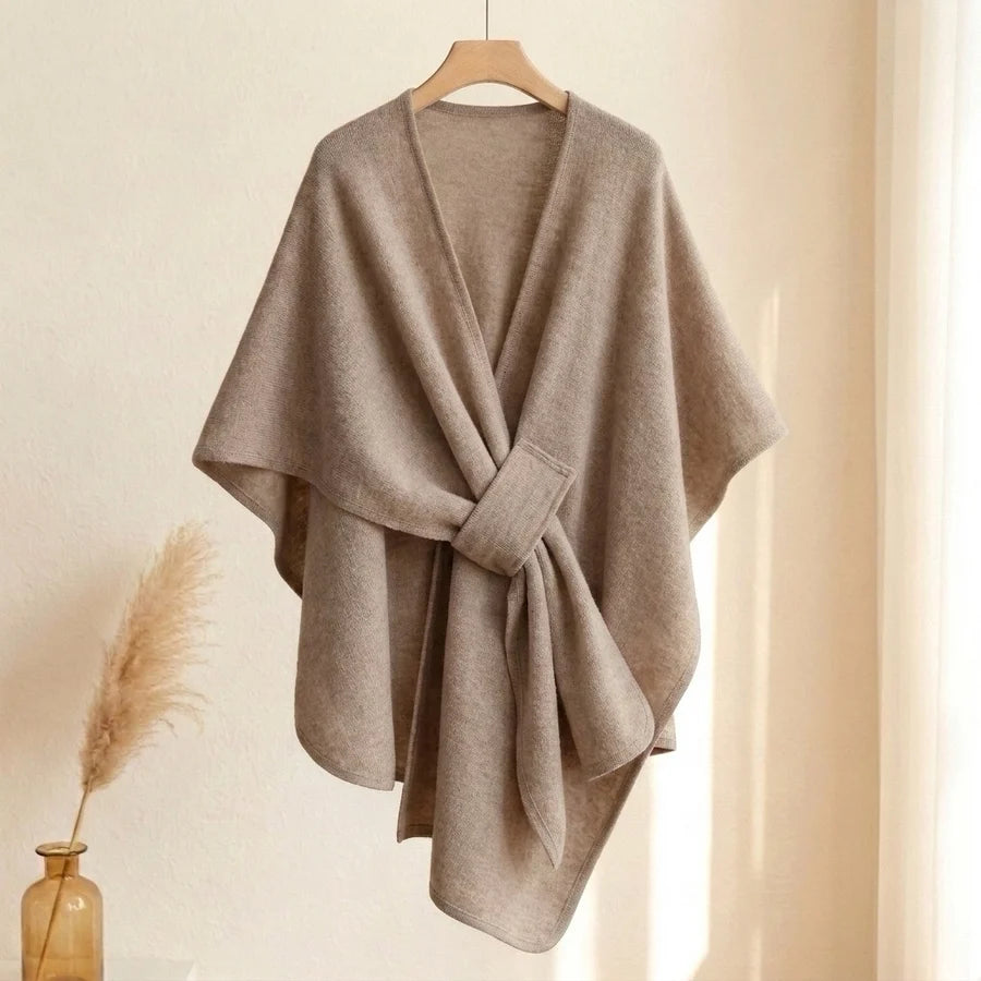 Lovelle Poncho – Fjäderlätt poncho i twillbomull