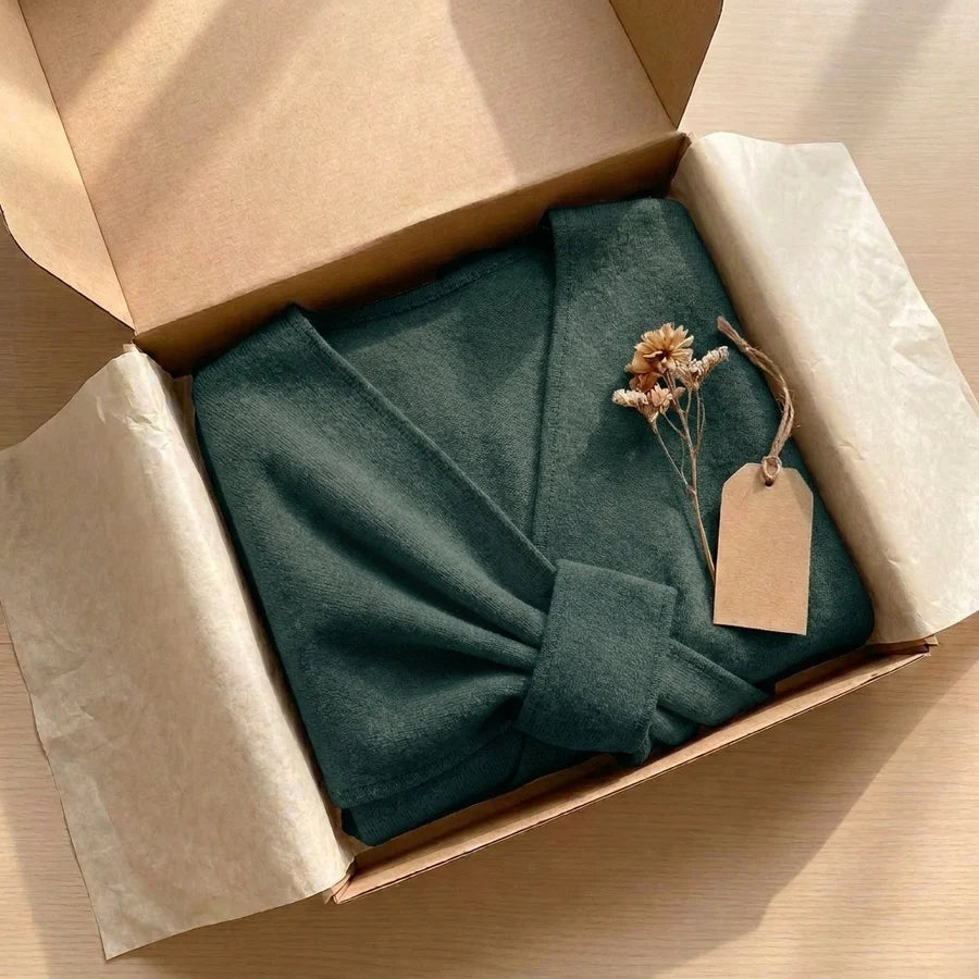 Lovelle Poncho – Fjäderlätt poncho i twillbomull