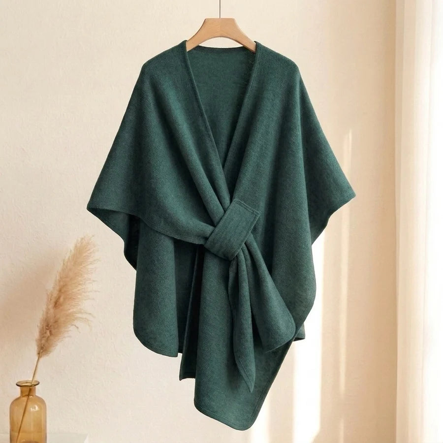 Lovelle Poncho – Fjäderlätt poncho i twillbomull