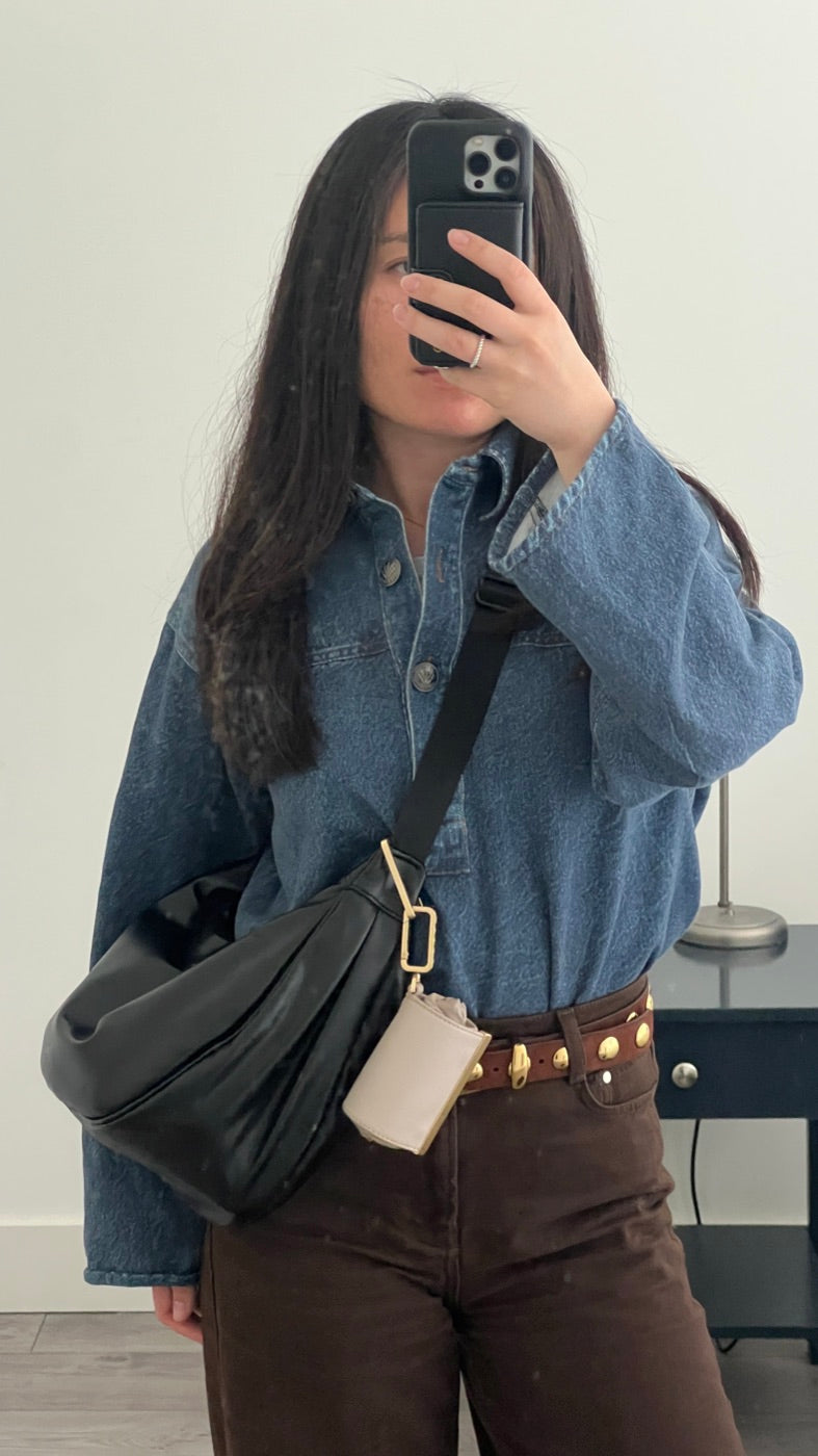 Lovelle Fold foldet sammen på crossbody-taske