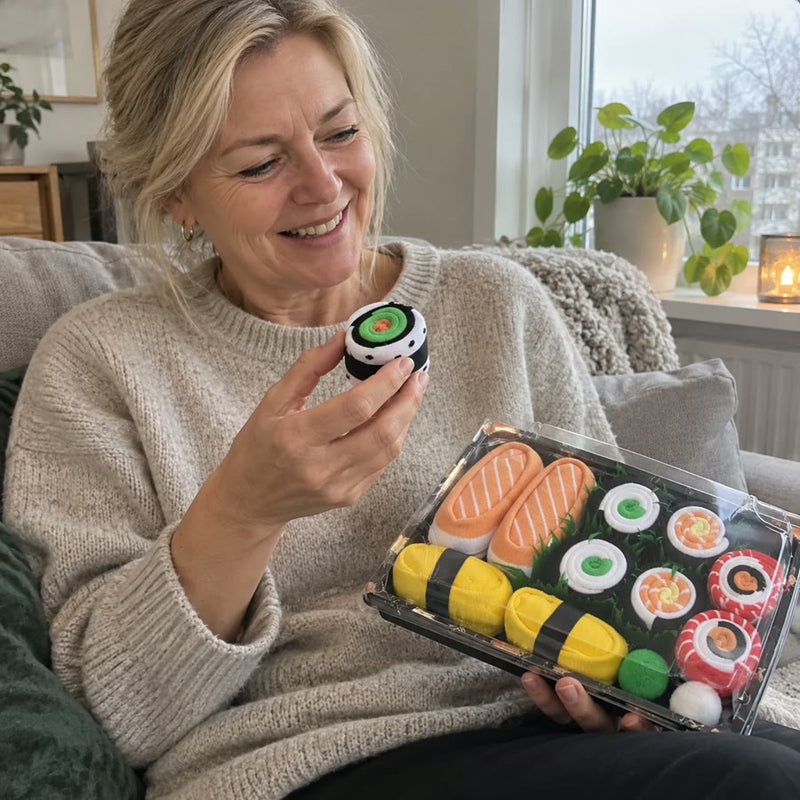 Kundebillede af sushistrømper